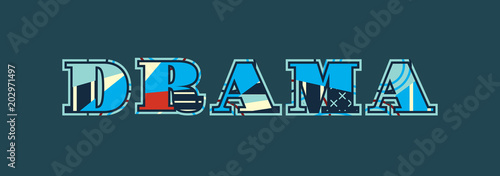 Drama Concept Word Art Illustration