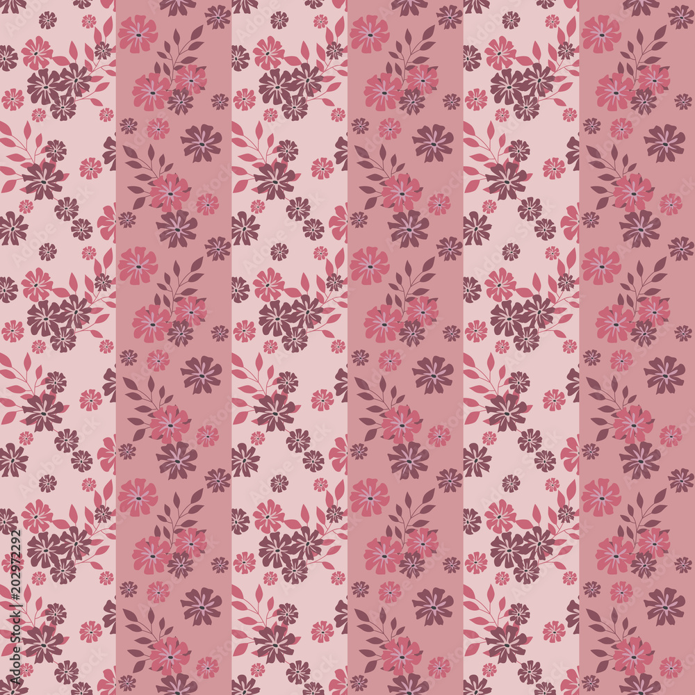 Fototapeta premium Fashionable pattern in small flowers. Floral seamless background for textiles, fabrics, covers, wallpapers, print, gift wrapping and scrapbooking. Raster copy.