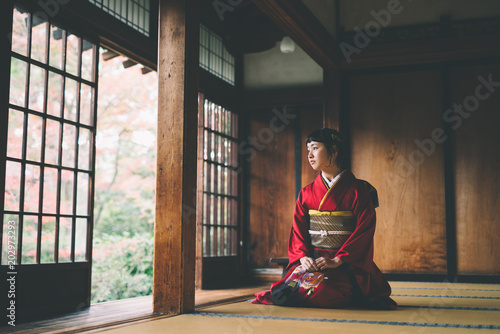 振袖を着た新成人