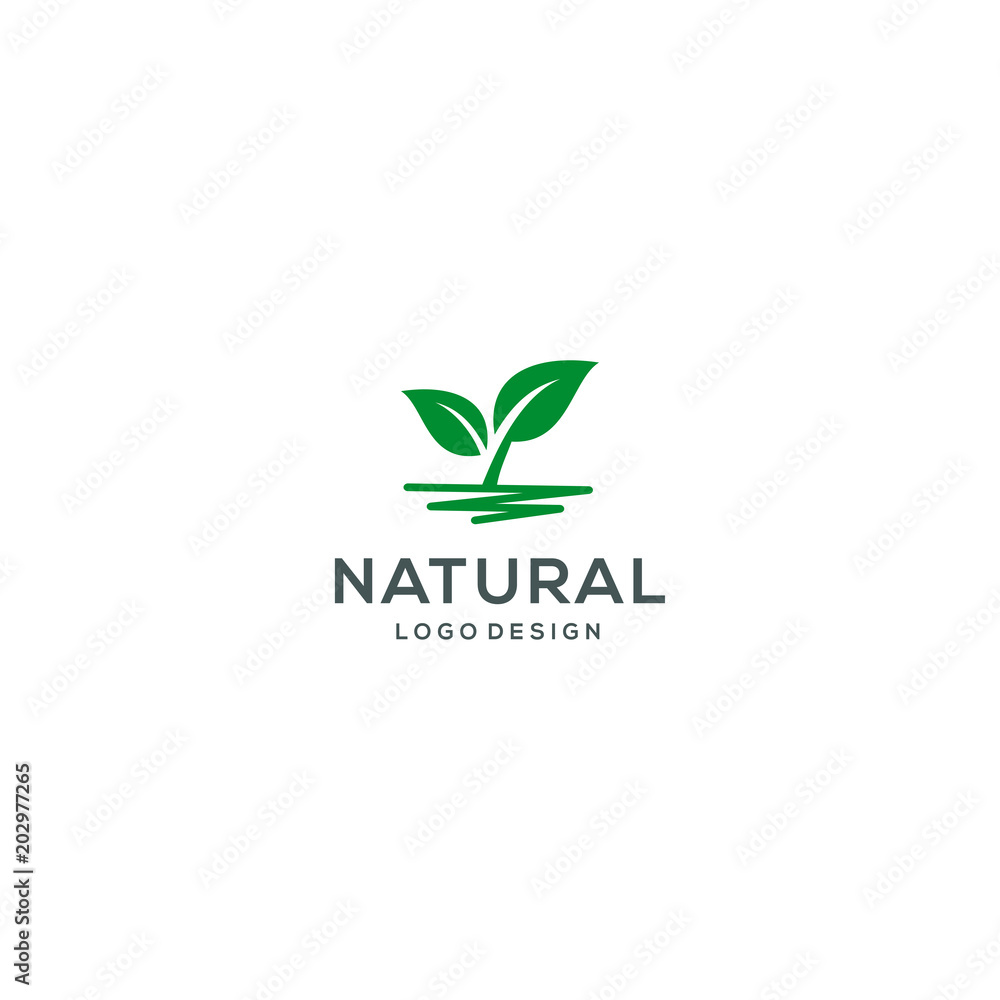Natural logo template vector illustration Natural logo template vector illustration