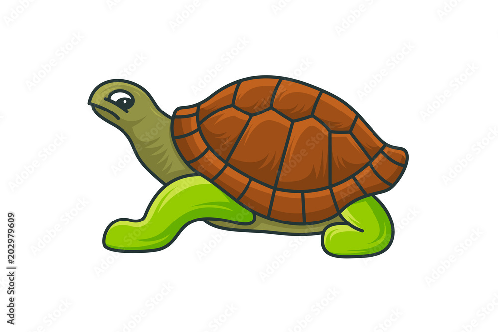 Obraz premium turtle logo template vector illustration
