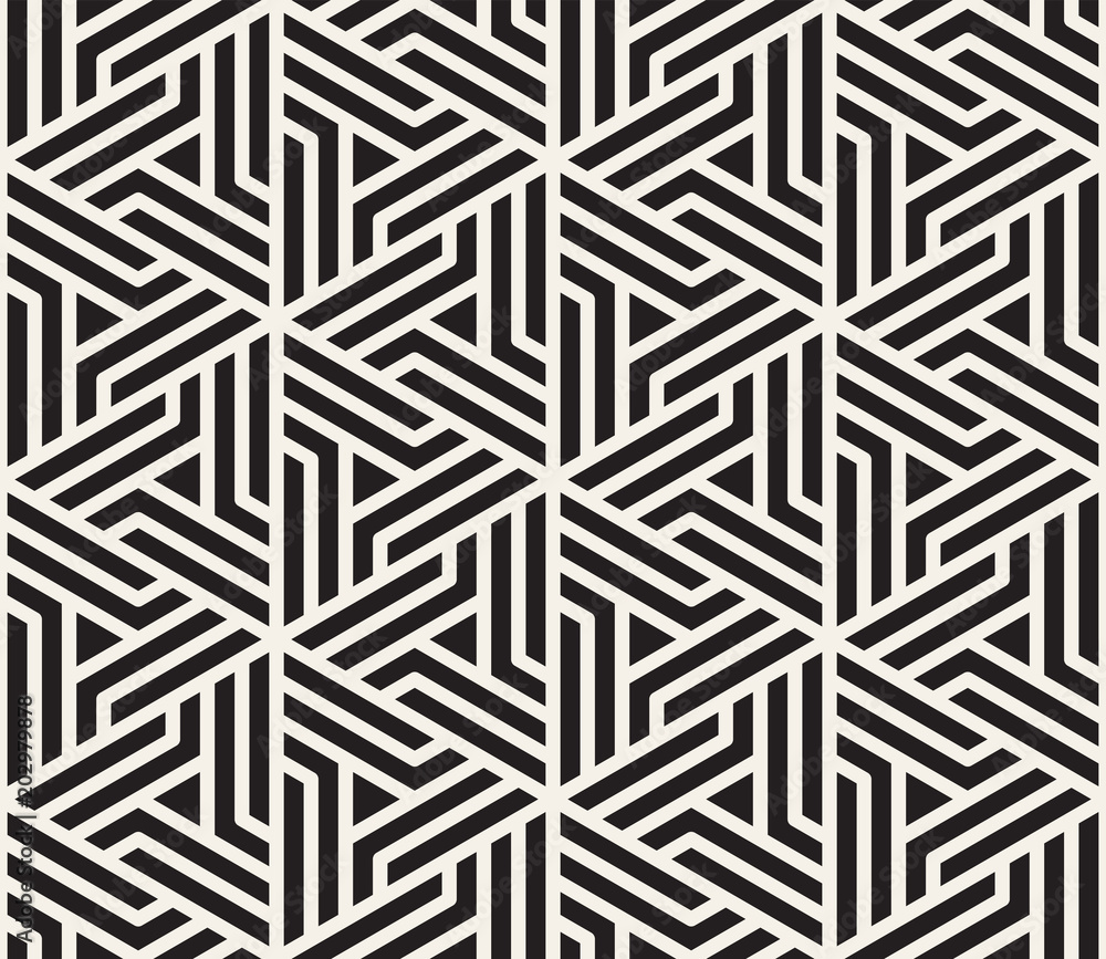 Vector seamless geometric pattern. Simple abstract lines lattice. Repeating elements stylish background Vector seamless geometric pattern. Simple abstract lines lattice. Repeating elements stylish background