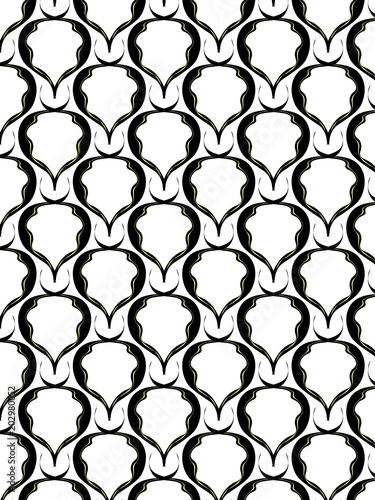 geometric pattern in black