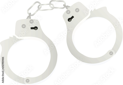 Handcuffs. vector illustration