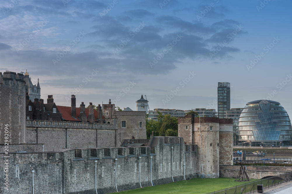 Tower of London, historic castle located on the north bank of the River Thames in central London Tower of London, historic castle located on the north bank of the River Thames in central London