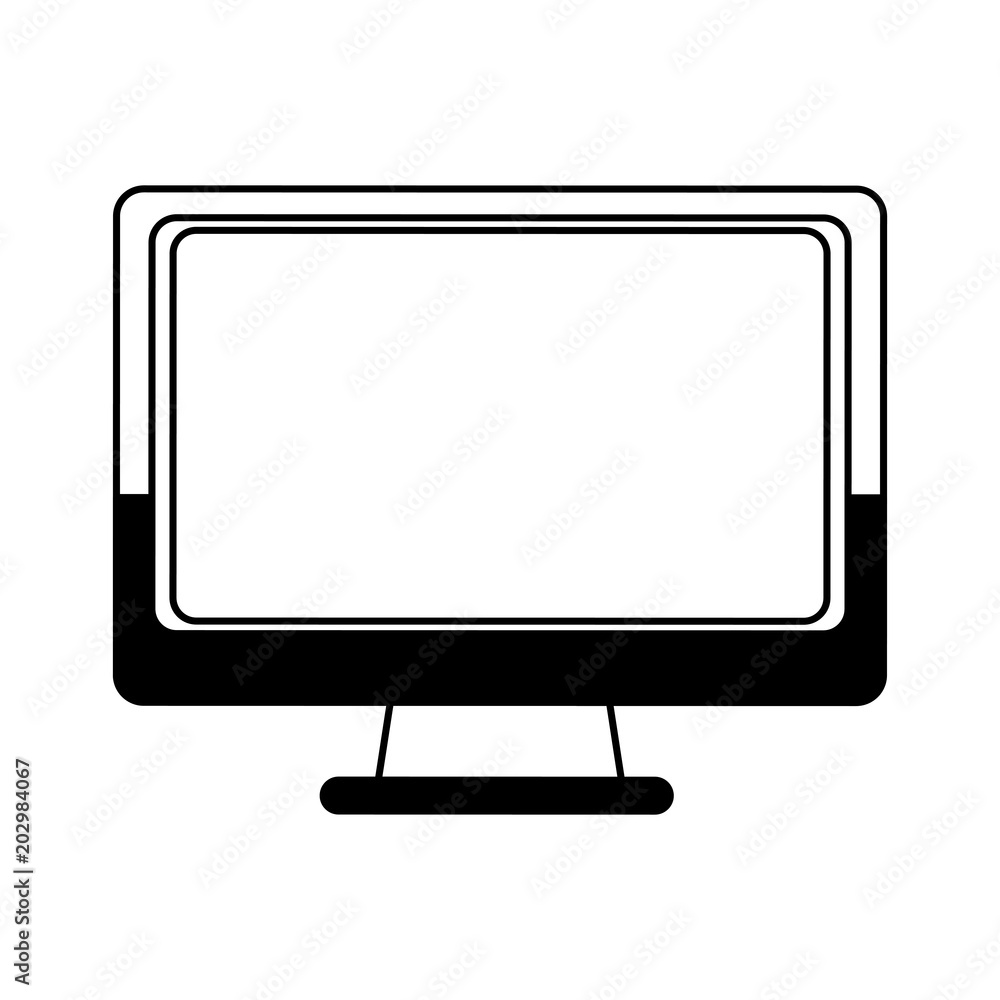 Computer screen isolated vector illustration graphic design Computer screen isolated vector illustration graphic design