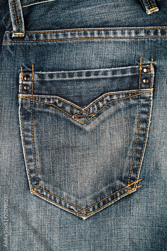 Back jeans pocket background.