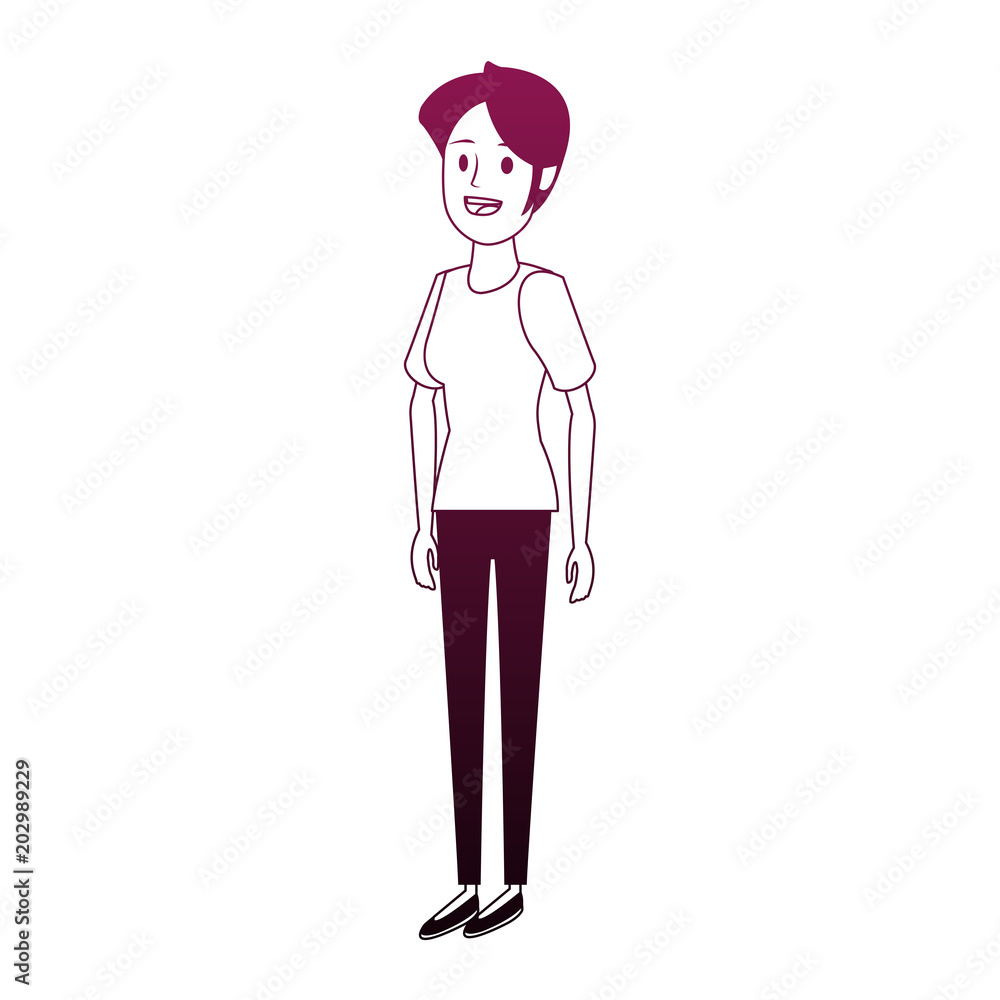Young woman cartoon vector illustration graphic design Young woman cartoon vector illustration graphic design