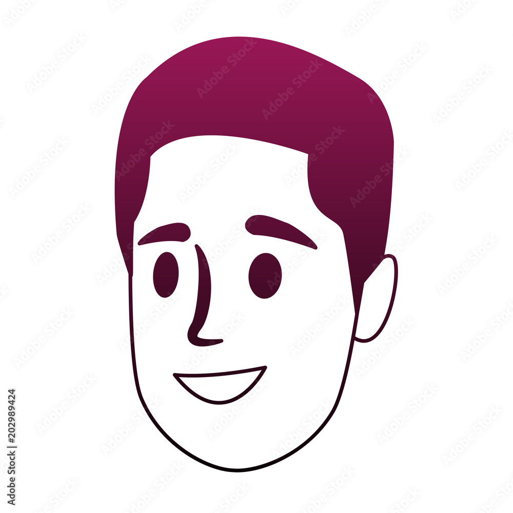 Man face cartoon vector illustration graphic design