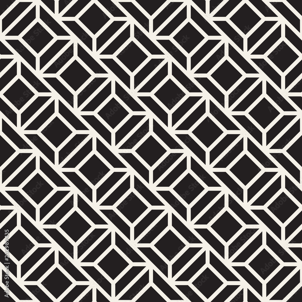 Vector seamless geometric pattern. Simple abstract lines lattice. Repeating elements stylish background Vector seamless geometric pattern. Simple abstract lines lattice. Repeating elements stylish background