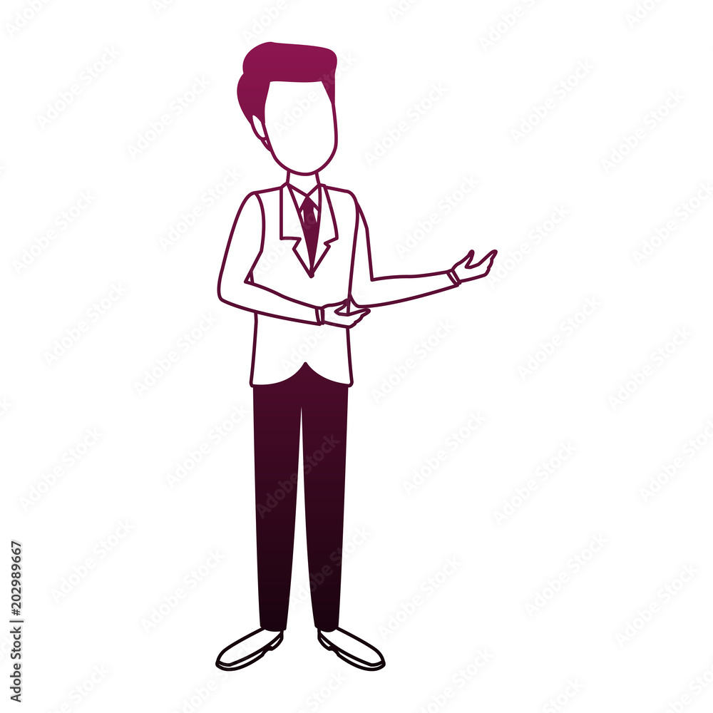 Businessman cartoon isolated vector illustration graphic design