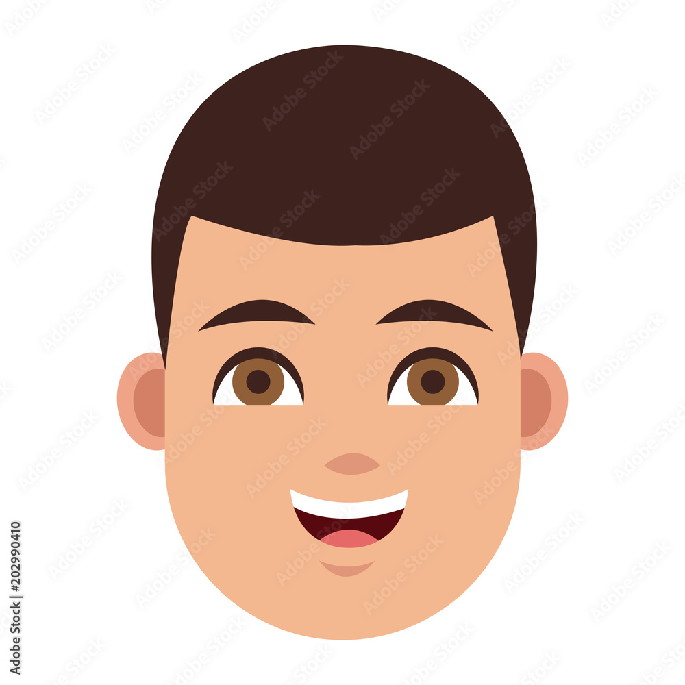 Man face cartoon vector illustration graphic design Man face cartoon vector illustration graphic design