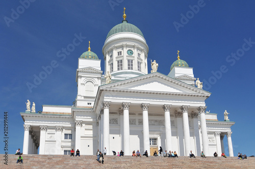 Helsinki Cathedral, Evangelical Lutheran church of the Diocese of Helsinki. Finland. photo