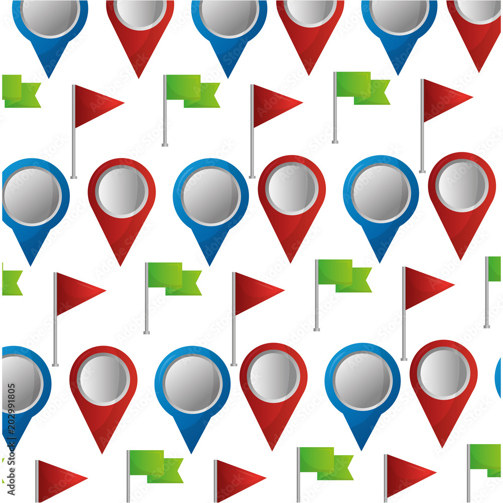 navigation gps location flag pin map wallpaper vector illustration Stock  Vector | Adobe Stock