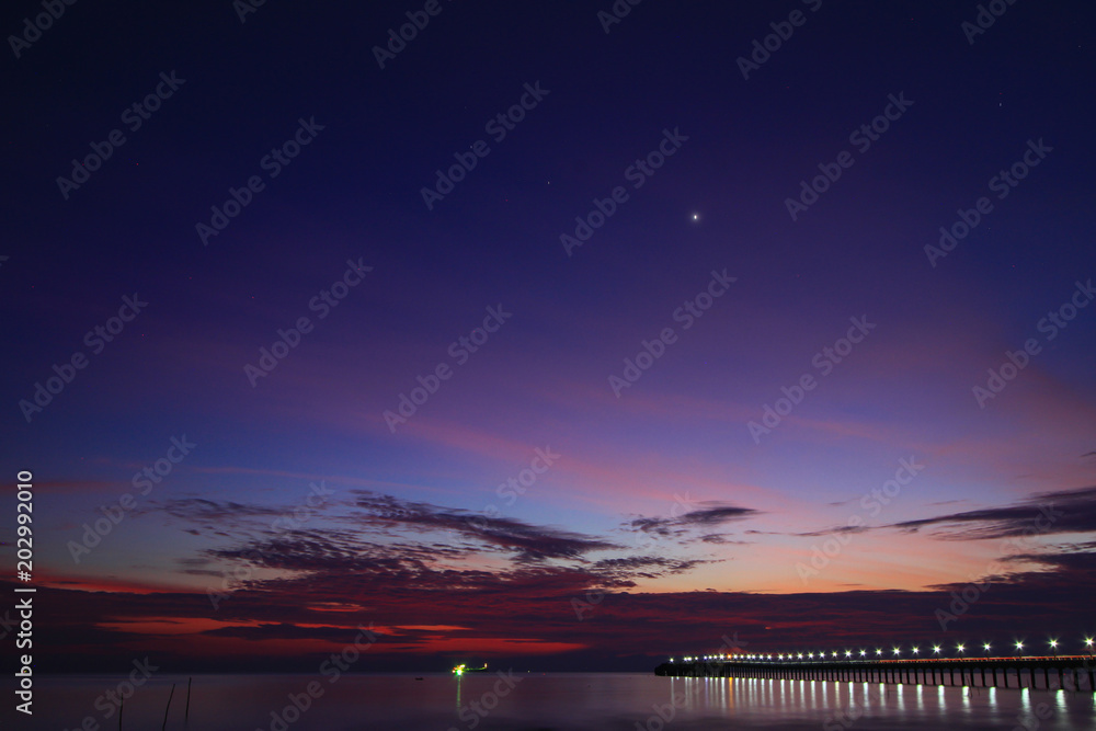 Beautiful sky on twilight time for background	