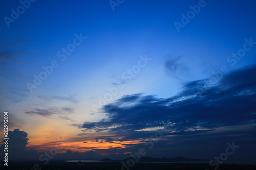 Fototapeta Naklejka Na Ścianę i Meble -  Beautiful sky on twilight time for background	