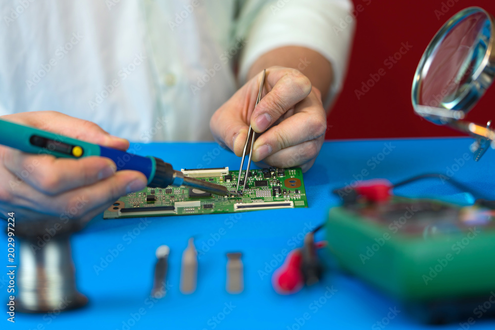 Φωτογραφία Repair of the video converter board of the TV signal