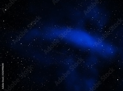 Open stars cluster 3d rendering