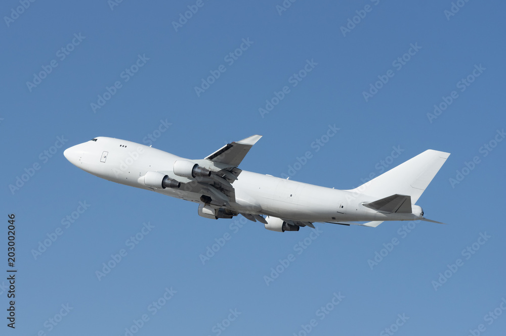 Jumbo jet taking off. Jumbo jet taking off.