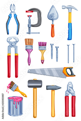 Watercolor work tool home repair instrument