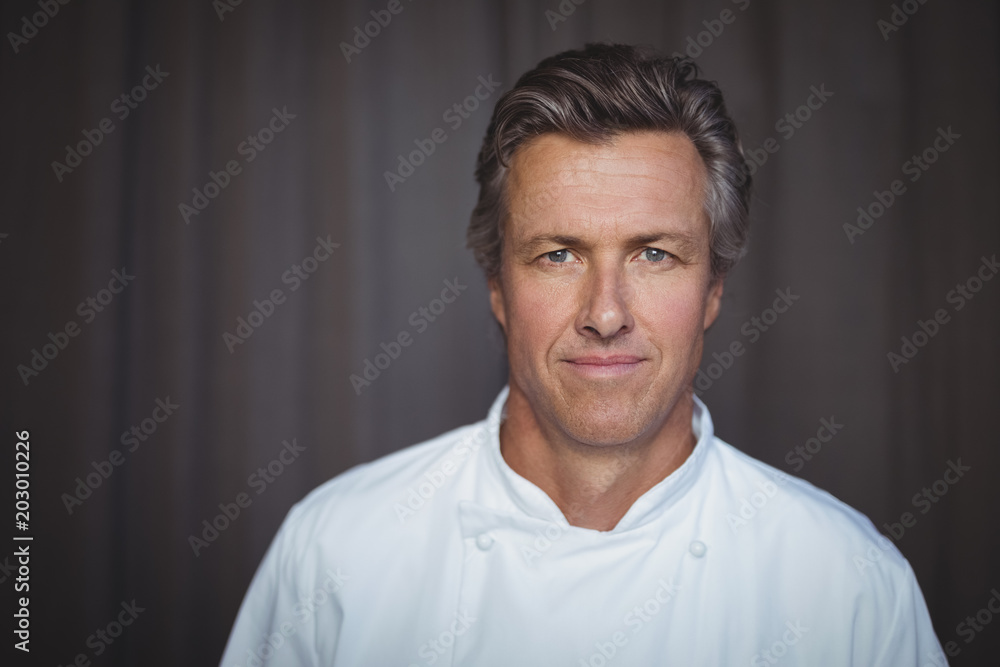 Portrait of handsome chef Portrait of handsome chef