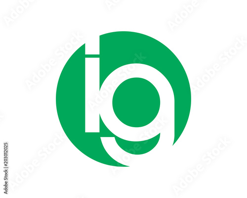 green circle initial typography typeset typeface alphabet font image vector icon