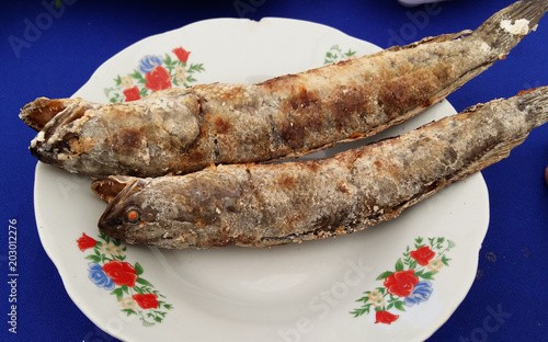 Laos , original lao grilled fish food 