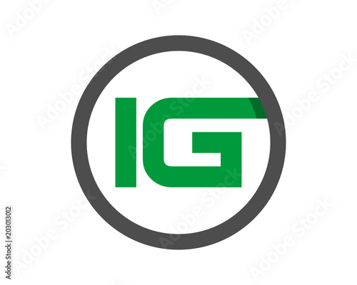 circle initial letter typography typeset alphabet font image vector icon