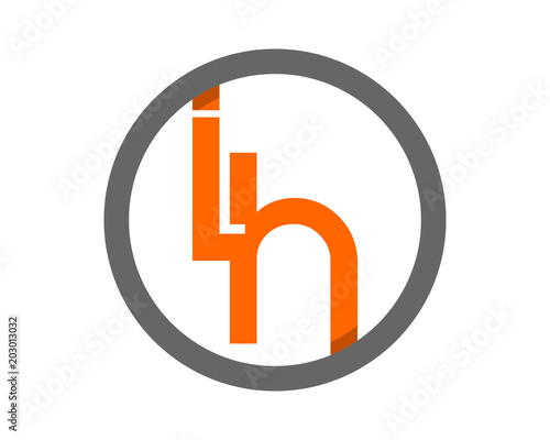 circle initial letter typography typeset alphabet font image vector icon