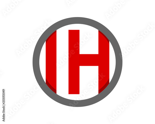 circle initial letter typography typeset alphabet font image vector icon