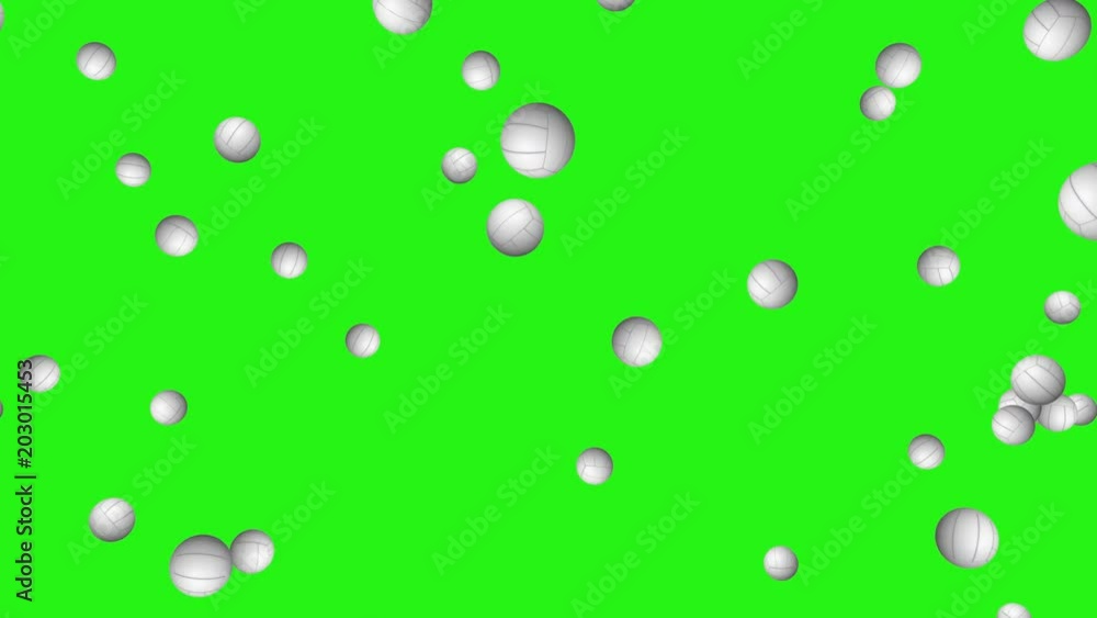 Volleyball - seamless looping, green screen and 4K Volleyball - seamless looping, green screen and 4K