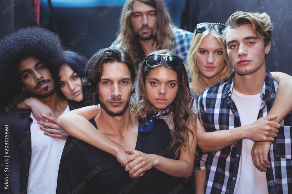 Obraz premium Portrait of young friends