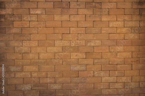 Orange brick wall