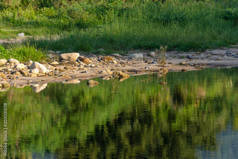 Obraz premium Streams, mountains and rivers. Nakhon Si Thammarat province, Thailand.