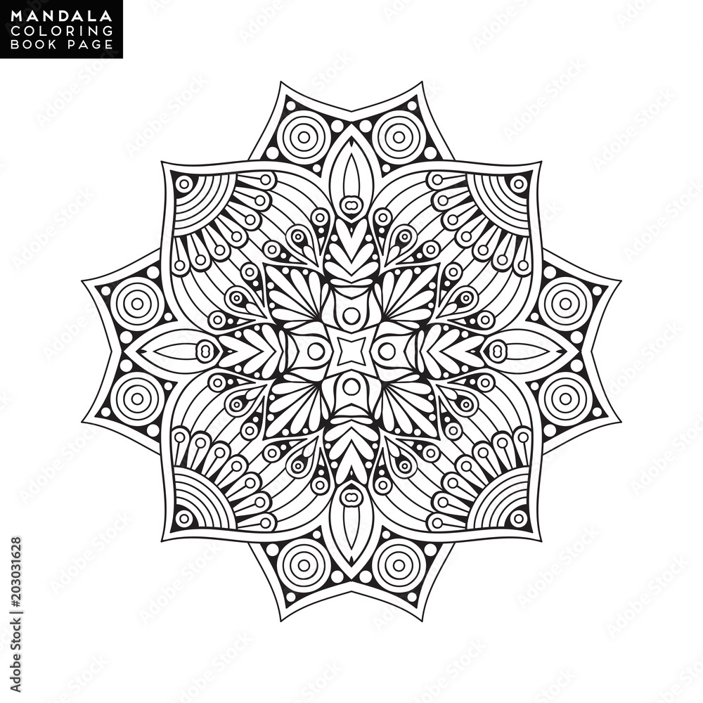 Vector mandala background Vector mandala background