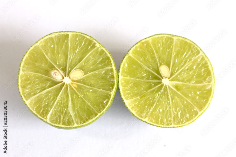 Lime isolated on white background Lime isolated on white background