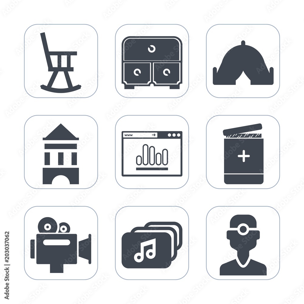 Premium fill icons set on white background . Such as website, web, tent, tower, chair, business, pharmacy, sign, furniture, outdoor, leisure, dentist, camp, cabinet, travel, technology, file, summer Premium fill icons set on white background . Such as website, web, tent, tower, chair, business, pharmacy, sign, furniture, outdoor, leisure, dentist, camp, cabinet, travel, technology, file, summer