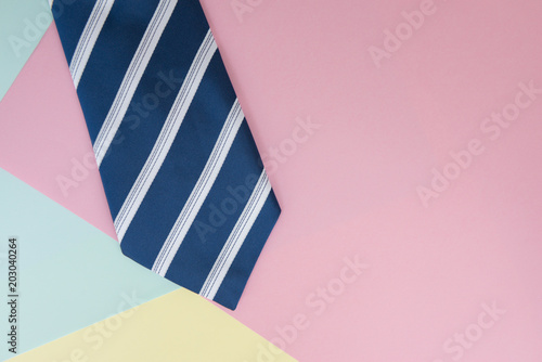 Necktie on the colorful background