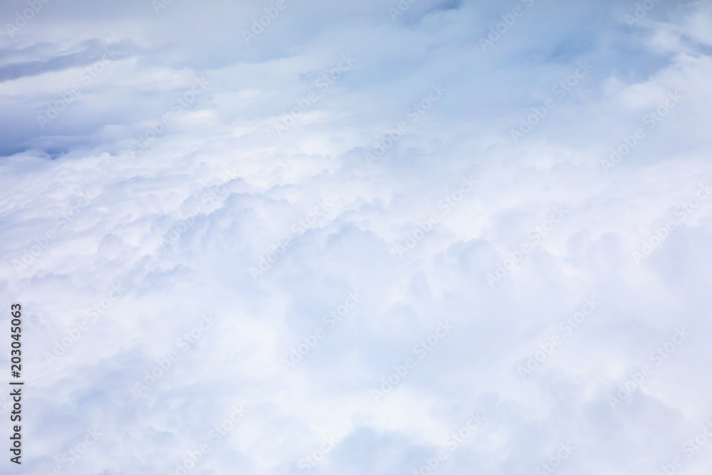 view sky and clouds from an airplane