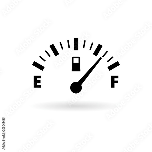 Fuel gauge icon, Full gas tank