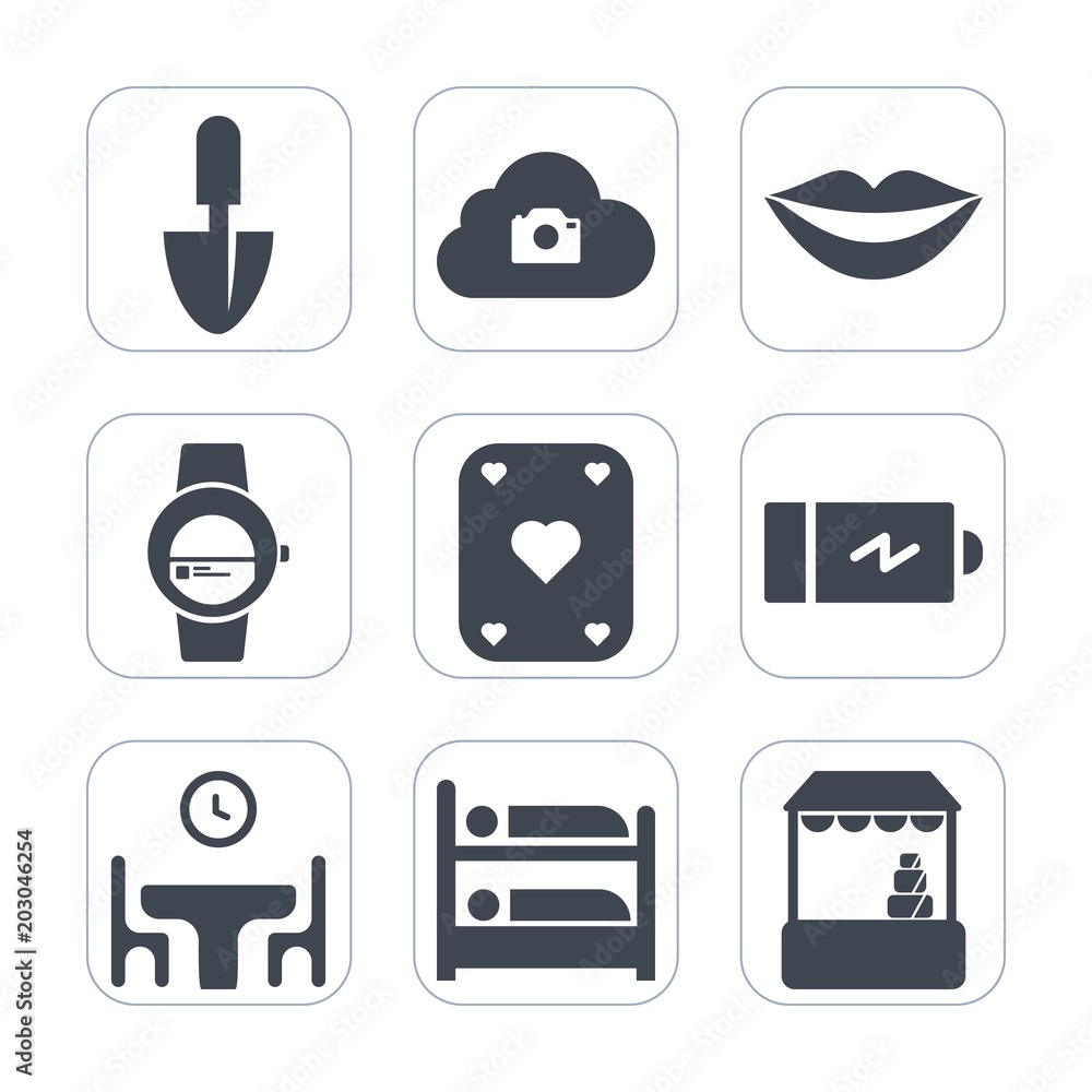 Premium fill icons set on white background . Such as power, hotel, electricity, work, time, hostel, market, photo, food, table, home, watch, play, teeth, poker, computer, shovel, sign, girl, equipment Premium fill icons set on white background . Such as power, hotel, electricity, work, time, hostel, market, photo, food, table, home, watch, play, teeth, poker, computer, shovel, sign, girl, equipment
