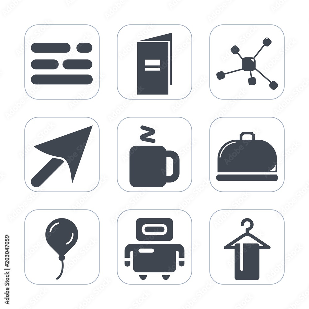 Premium fill icons set on white background . Such as paper, cup, pointer, arrow, book, drink, celebration, science, service, restaurant, chart, layout, tea, table, molecule, finger, cyborg, business Premium fill icons set on white background . Such as paper, cup, pointer, arrow, book, drink, celebration, science, service, restaurant, chart, layout, tea, table, molecule, finger, cyborg, business