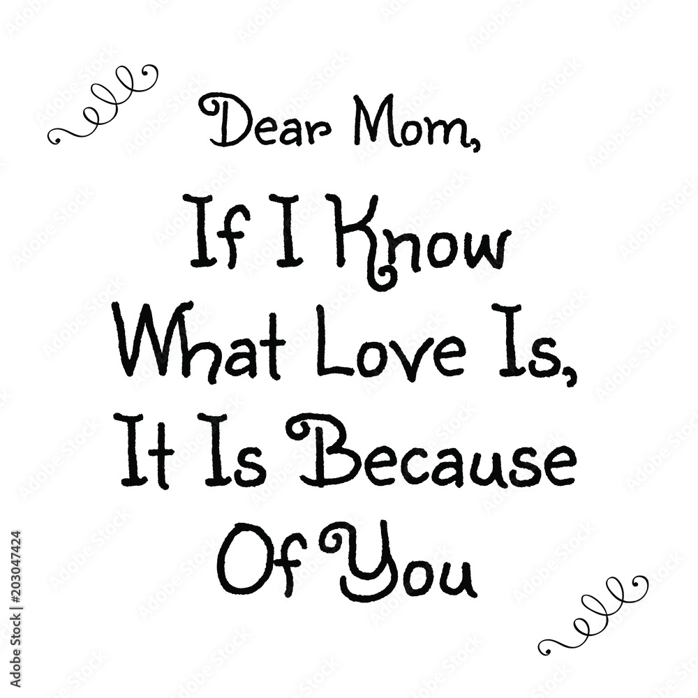 Mother's Day Quote Decorative Vector Mother's Day Quote Decorative Vector