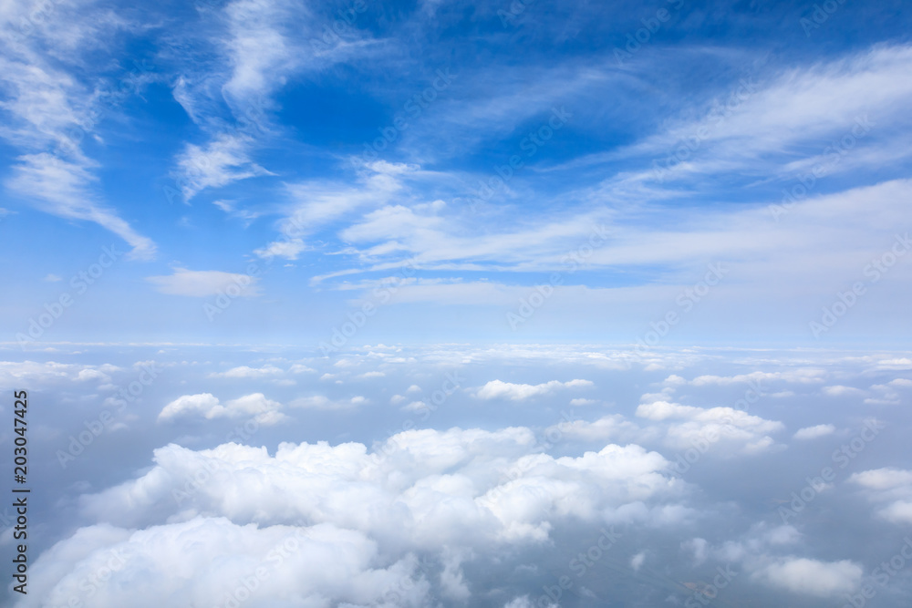 view sky and clouds from an airplane view sky and clouds from an airplane