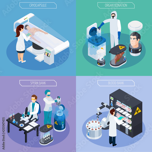 Isometric Cryogenetics Design Concept