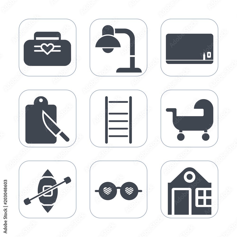 Premium fill icons set on white background . Such as table, fork, style, lamp, accessory, building, kitchen, ship, glasses, decor, bag, education, home, carriage, house, cutlery, baby, sailboat, boat Premium fill icons set on white background . Such as table, fork, style, lamp, accessory, building, kitchen, ship, glasses, decor, bag, education, home, carriage, house, cutlery, baby, sailboat, boat