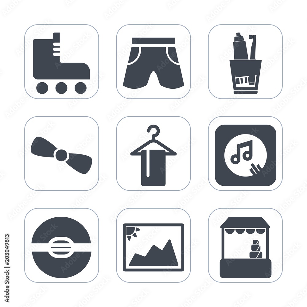 Premium fill icons set on white background . Such as shorts, shop, element, frame, hang, fun, wear, store, toothpaste, ribbon, boot, brush, supermarket, gift, template, hanger, picture, photo, image Premium fill icons set on white background . Such as shorts, shop, element, frame, hang, fun, wear, store, toothpaste, ribbon, boot, brush, supermarket, gift, template, hanger, picture, photo, image