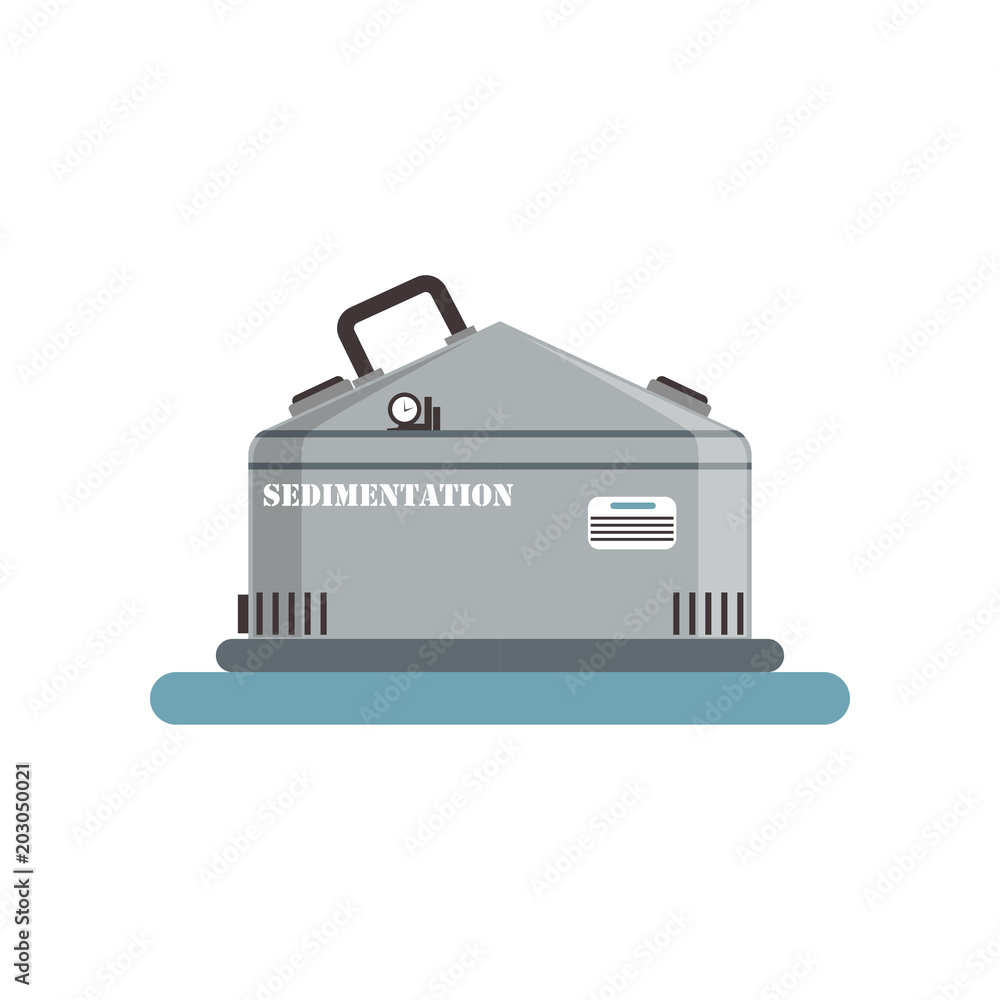Sedimentation, brewing production process vector Illustration on a white background Sedimentation, brewing production process vector Illustration on a white background
