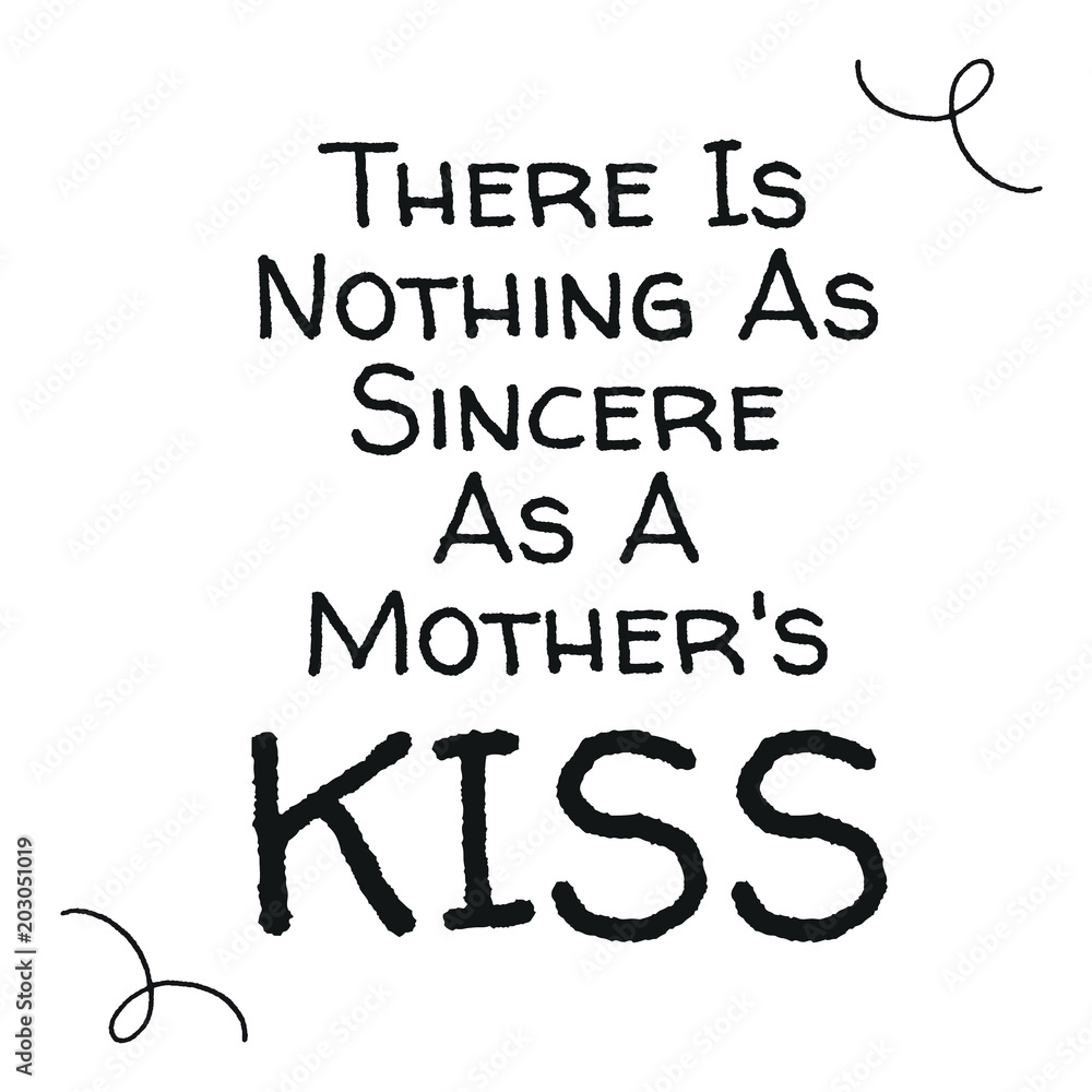 Mother's Day Quote Decorative Calligraphy Vector