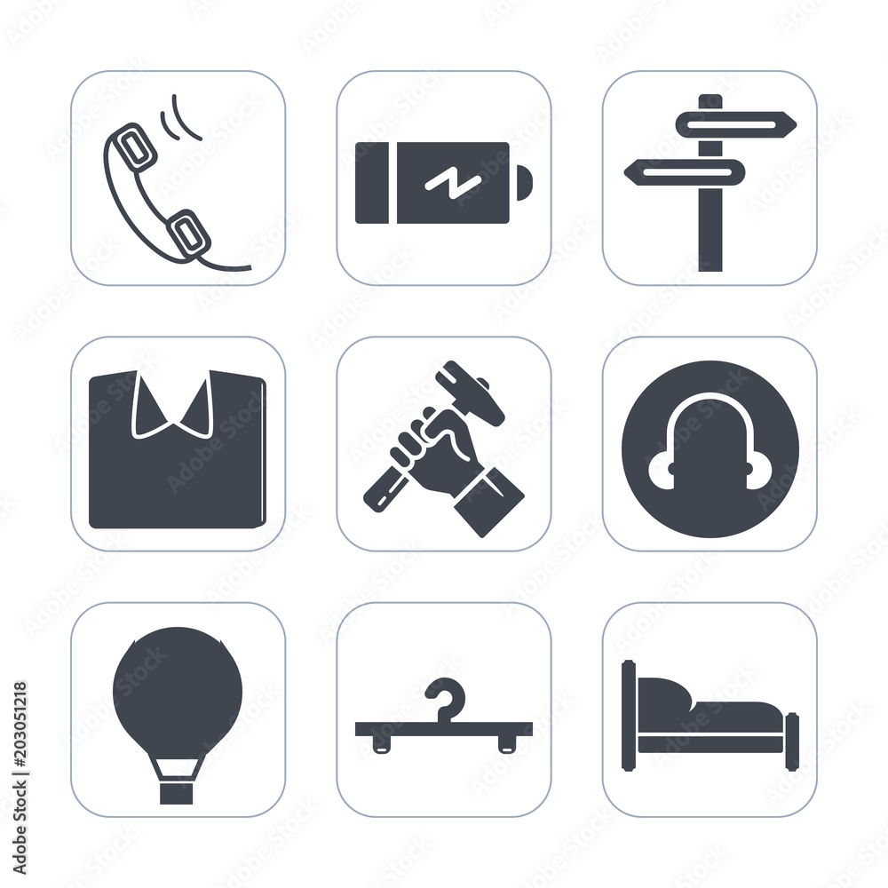 Premium fill icons set on white background . Such as mobile, style,  direction, clothing, helmet, half, builder, internet, battery, sky, new,  charger, telephone, bed, jump, industry, white, bedroom Stock-Vektorgrafik  | Adobe Stock